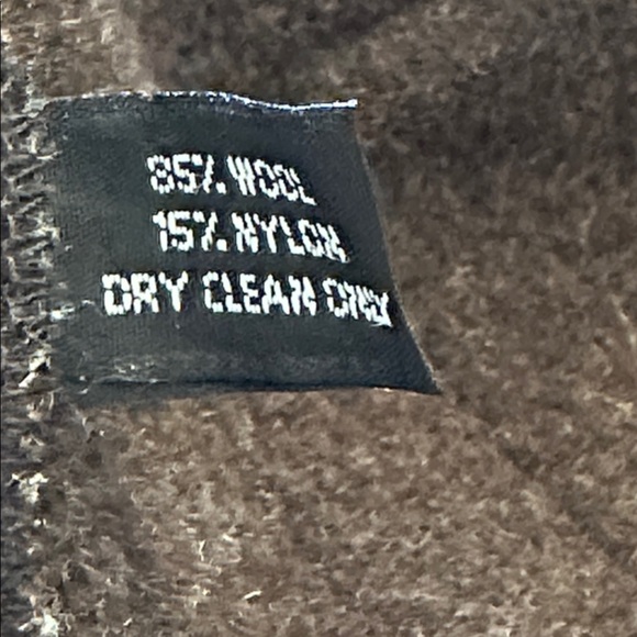 Women’s Cameleon Brown & Black Patchwork Wool Cardigan Jacket Size Medium - Picture 7 of 7